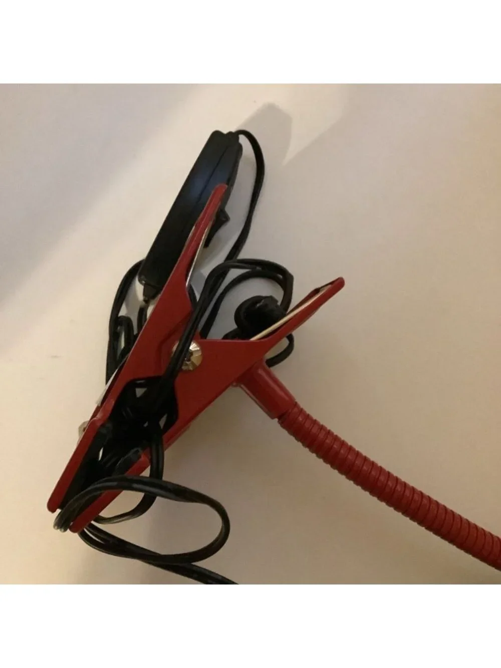 IKEA JANSJO Red Flexible Articulating Led Clamp Lamp Desk Light, Preloved
